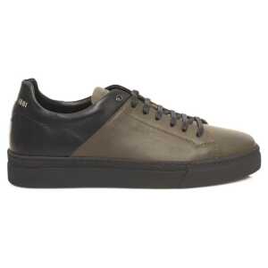 Cerruti 1881 Green Cowhide Men Sneaker