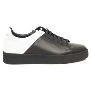 Cerruti 1881 Black Leather Men Sneaker