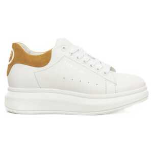Cerruti 1881 White Leather Women Sneaker