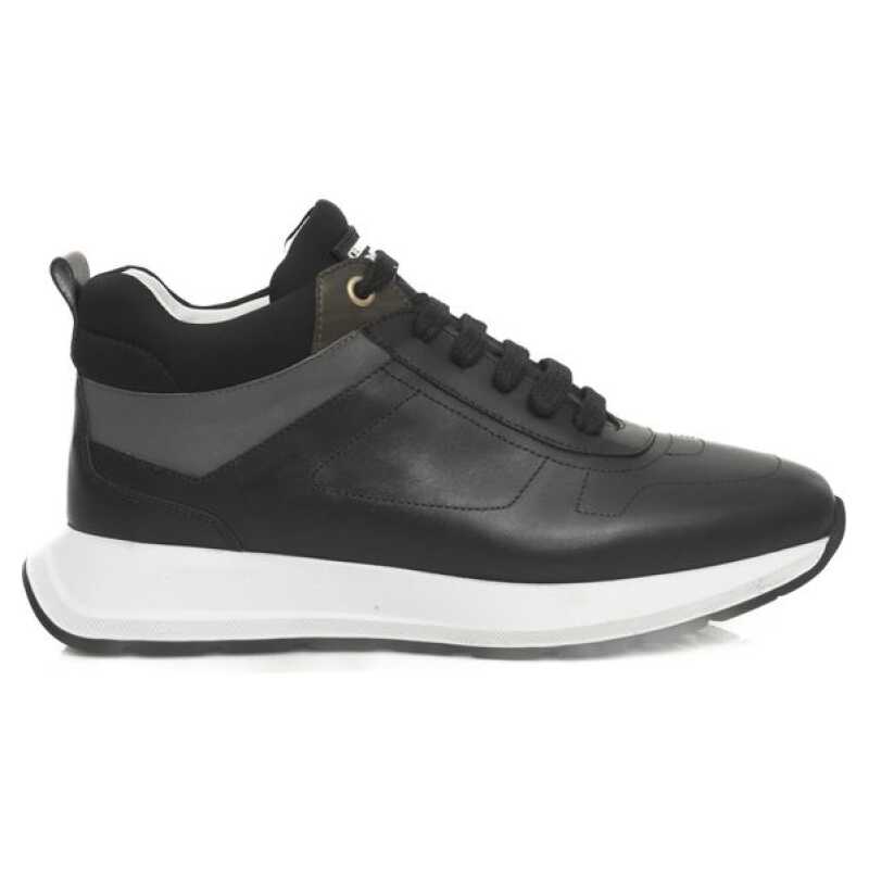 Cerruti 1881 Black Leather Women Sneaker, theFeinheit