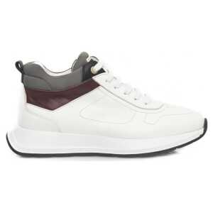 Cerruti 1881 White Leather Women Sneaker
