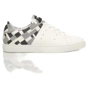 Cerruti 1881 White Calfskin Men Sneaker