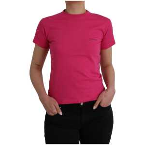 Balenciaga Pink Cotton Crew Neck Short Sleeves Tee T-shirt