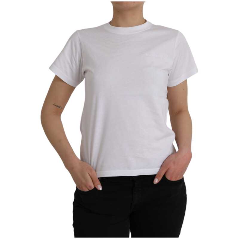 Balenciaga White Cotton Crew Neck Short Sleeves T-shirt, theFeinheit
