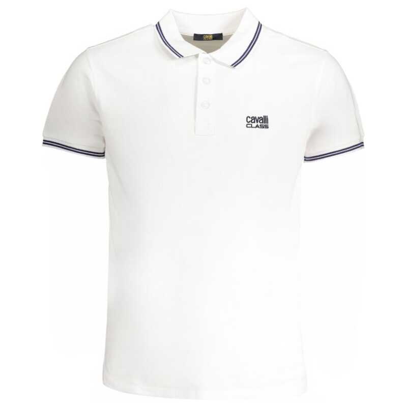 Cavalli Class White Cotton Polo Shirt, theFeinheit