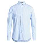 Aquascutum Classic Striped Cotton Shirt in Light Blue