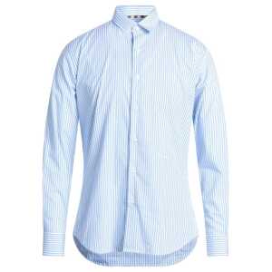 Aquascutum Classic Striped Cotton Shirt in Light Blue