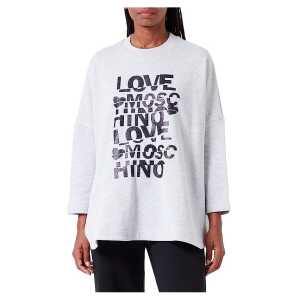 Love Moschino Gray Cotton Women Sweatshirt