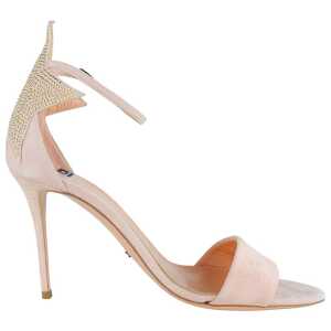 Elisabetta Franchi Studded Star Suede Heeled Sandals