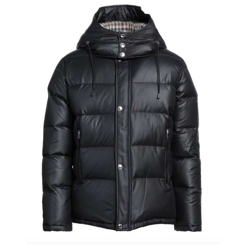 Aquascutum Black Polyester Men Jacket, theFeinheit