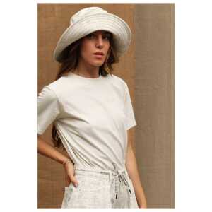 Don The Fuller White Cotton Women T-Shirt