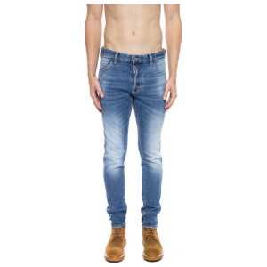 Dsquared² Blue Cotton Men's Distressed Jean