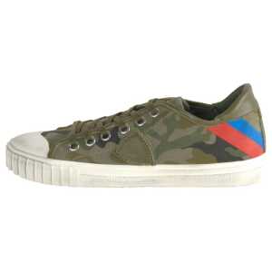 Philippe Model Green Leather Men Sneaker