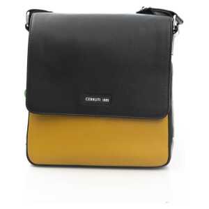 Cerruti 1881 Yellow Leather Men Crossbody Bag