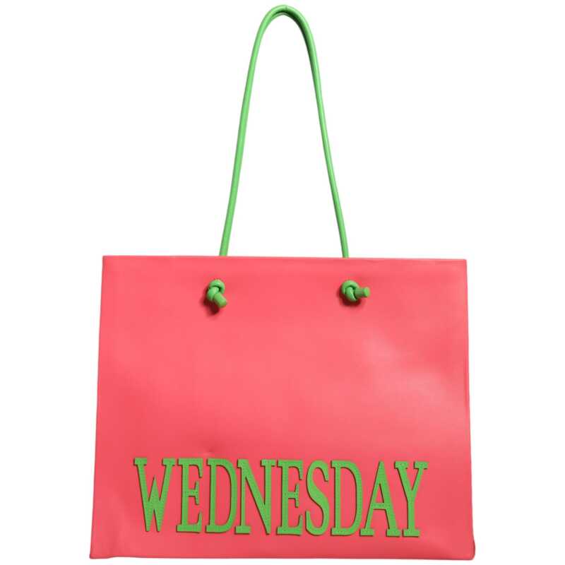 Alberta Ferretti Pink Leather Weekend Wednesday Shopping Tote Bag, theFeinheit
