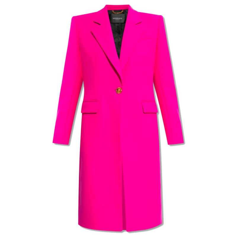 Versace Fuchsia Viscose Jackets &amp; Coat, theFeinheit