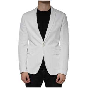 Dondup White Single Breasted One Button Dress Formal Blazer