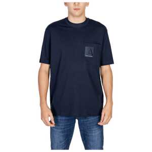 Armani Exchange Blue Cotton T-Shirt
