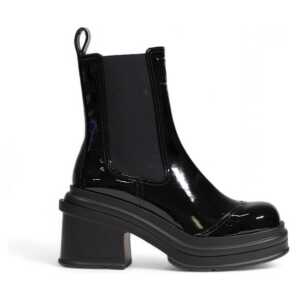 Armani Exchange Black Polyester Boot