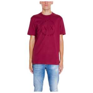 Armani Exchange Bordeaux Cotton T-Shirt