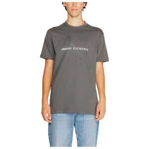Armani Exchange Gray Cotton T-Shirt