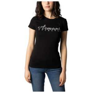 Armani Exchange Black Cotton T-Shirt