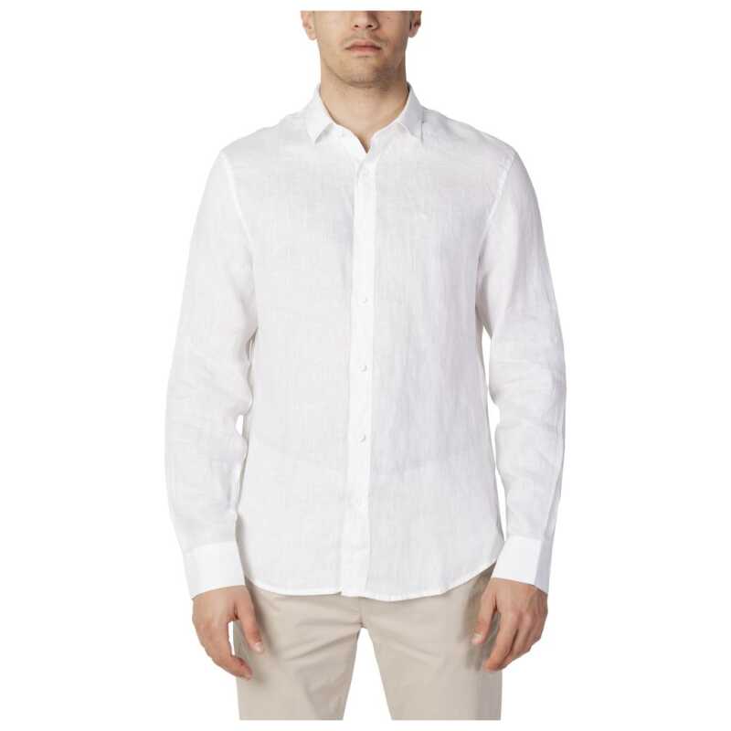 Armani Exchange White Linen Shirt, theFeinheit