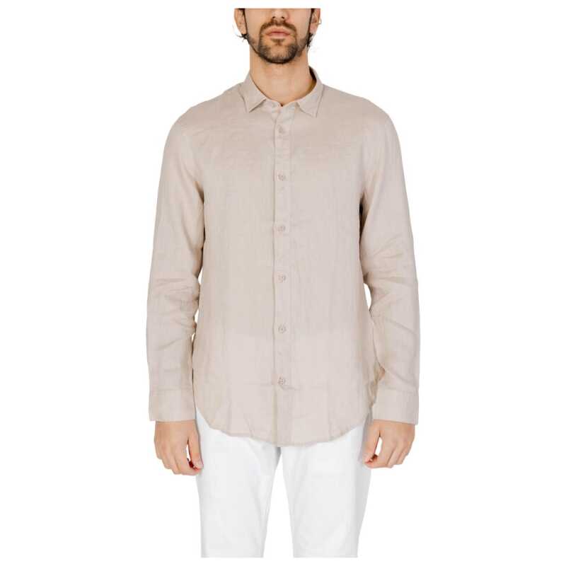 Armani Exchange Beige Linen Shirt, theFeinheit