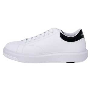 Armani Exchange Black And White Leather Sneaker
