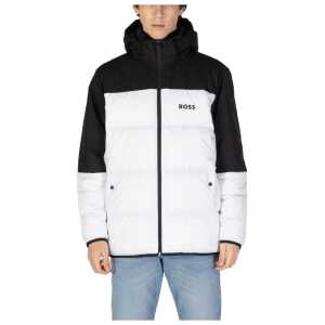 Hugo Boss White Recycled Polyester Jacket