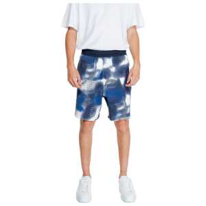 Armani Exchange Blue Cotton Short