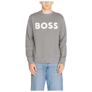 Hugo Boss Gray Cotton Sweater