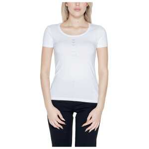 EA7 Emporio Armani White Cotton Tops & T-Shirt