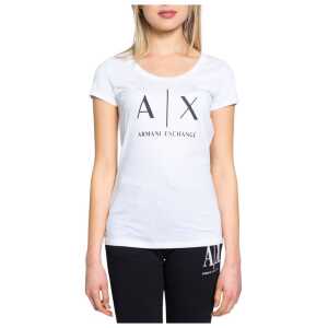 Armani Exchange White Cotton T-Shirt