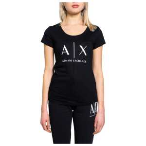 Armani Exchange Black Cotton T-Shirt