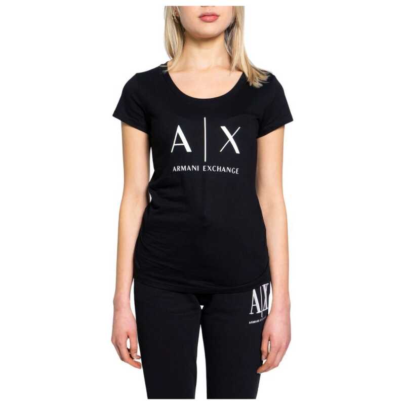 Armani Exchange Black Cotton T-Shirt, theFeinheit