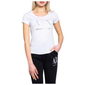 Armani Exchange White Cotton T-Shirt