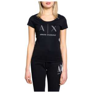 Armani Exchange Black Cotton Tops & T-Shirt
