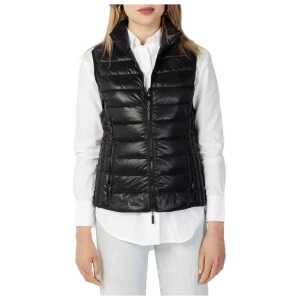 Armani Exchange Black Polyester Sleveless Jacket