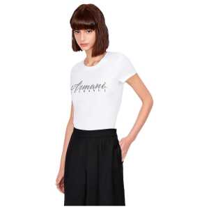 Armani Exchange White Cotton T-Shirt