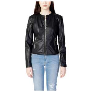 Armani Exchange Black Polyester Jackets & Coat