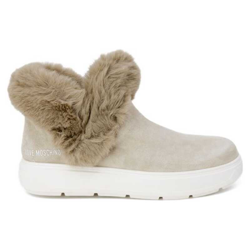 Love Moschino Beige Leather Sneaker, theFeinheit