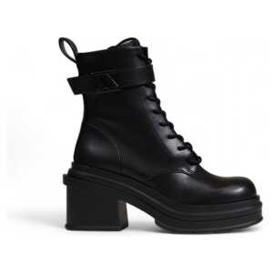 Armani Exchange Black Polyester Boot