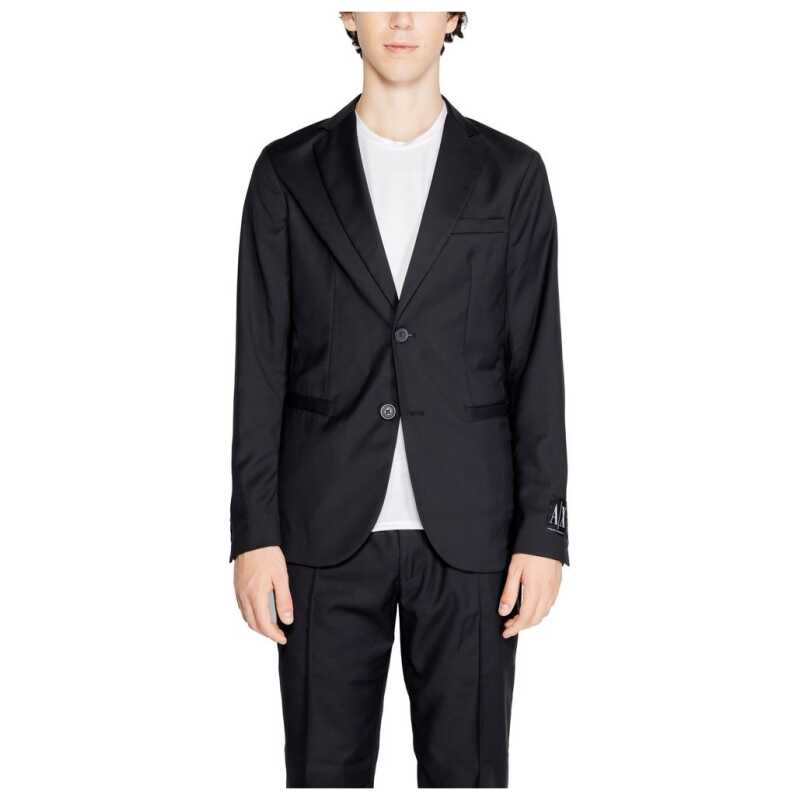Armani Exchange Black Polyester Blazer, theFeinheit