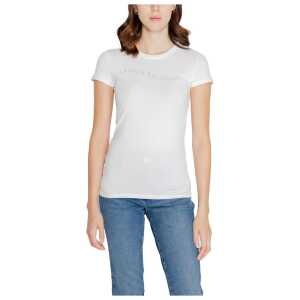 Armani Exchange White Cotton Tops & T-Shirt