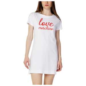 Love Moschino White Cotton Dress