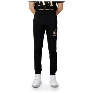 Armani Exchange Black Cotton Jeans & Pant