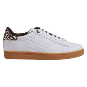 EA7 Emporio Armani Beige Leather Sneaker