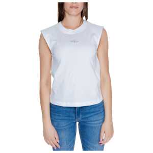 Calvin Klein Jeans White Cotton Tops & T-Shirt