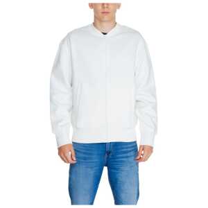 Calvin Klein Jeans White Recycled Cotton Sweater
